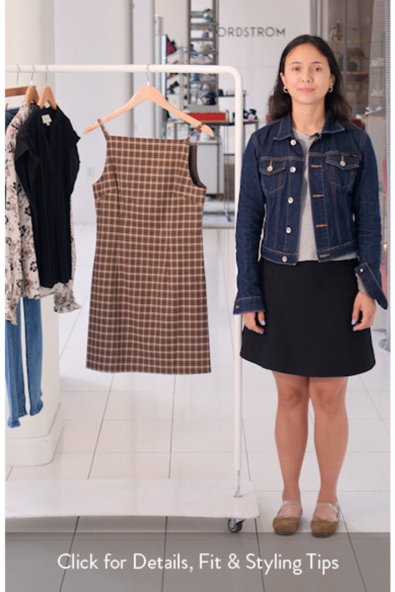 Hallie Plaid Sheath Minidress video