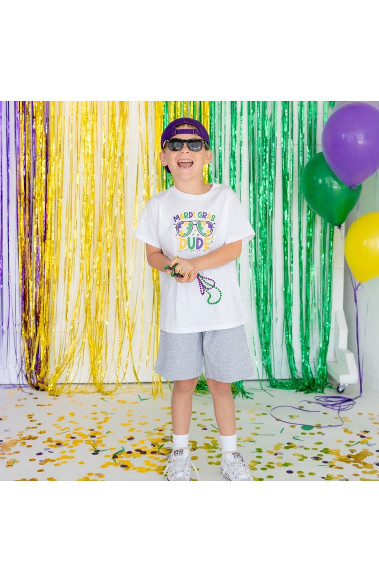 Sweet Wink Mardi Gras Dude Short Sleeve T-Shirt, Alternate, color, 