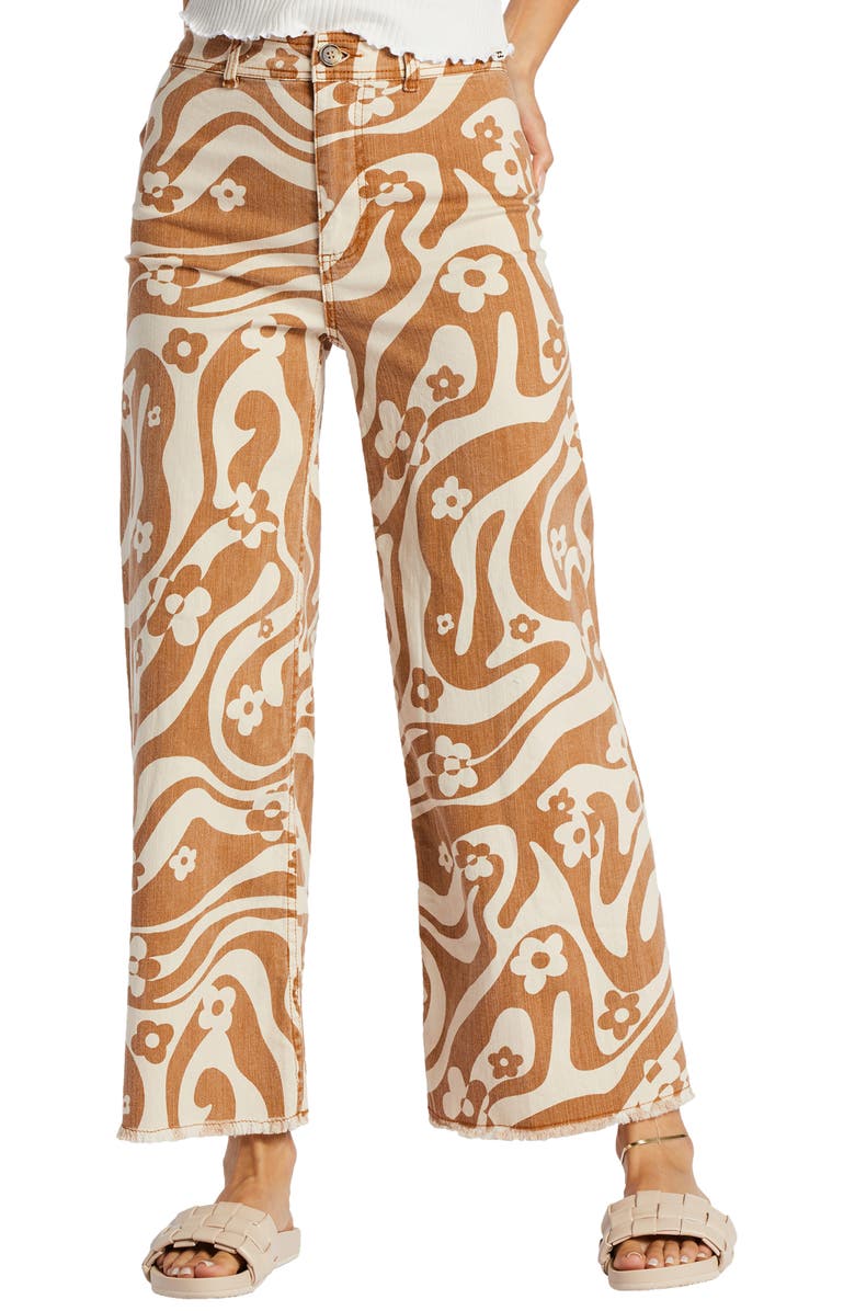 Billabong Free Fall High Waist Wide Leg Pants, Main, color, 