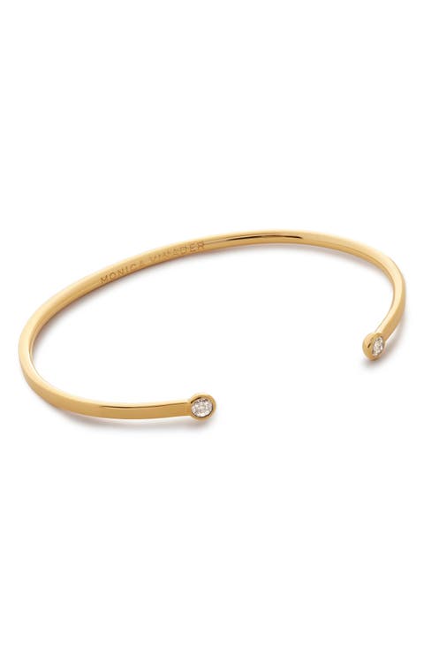 Lab Grown Solitaire Diamond Cuff Bracelet