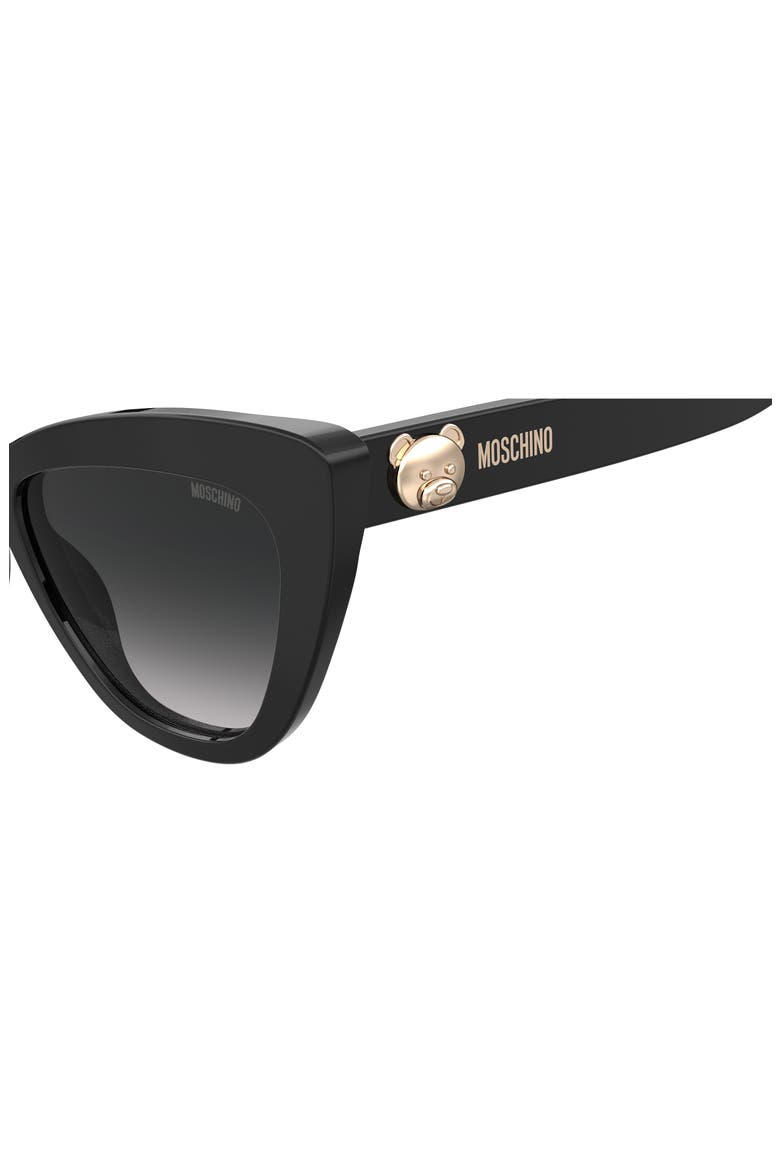 54mm Gradient Cat Eye Sunglasses, Alternate, color, BLACK