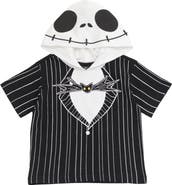 Disney Nightmare Before Christmas Sally Girls' Short Sleeve Hooded T-Shirt