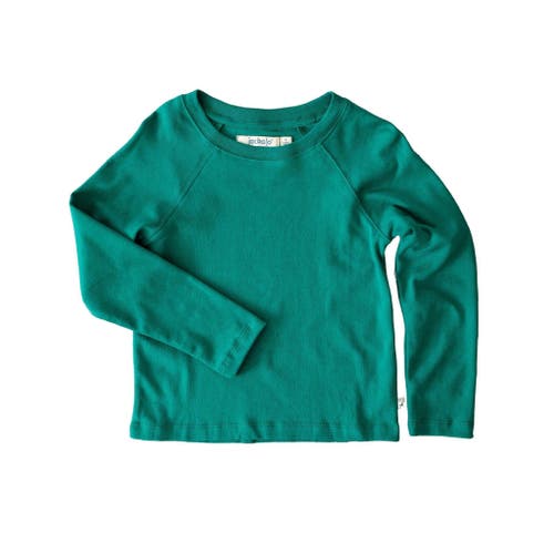 Jackalo Kids’ River Organic Cotton Long Sleeve T-Shirt in Hunter Green  product