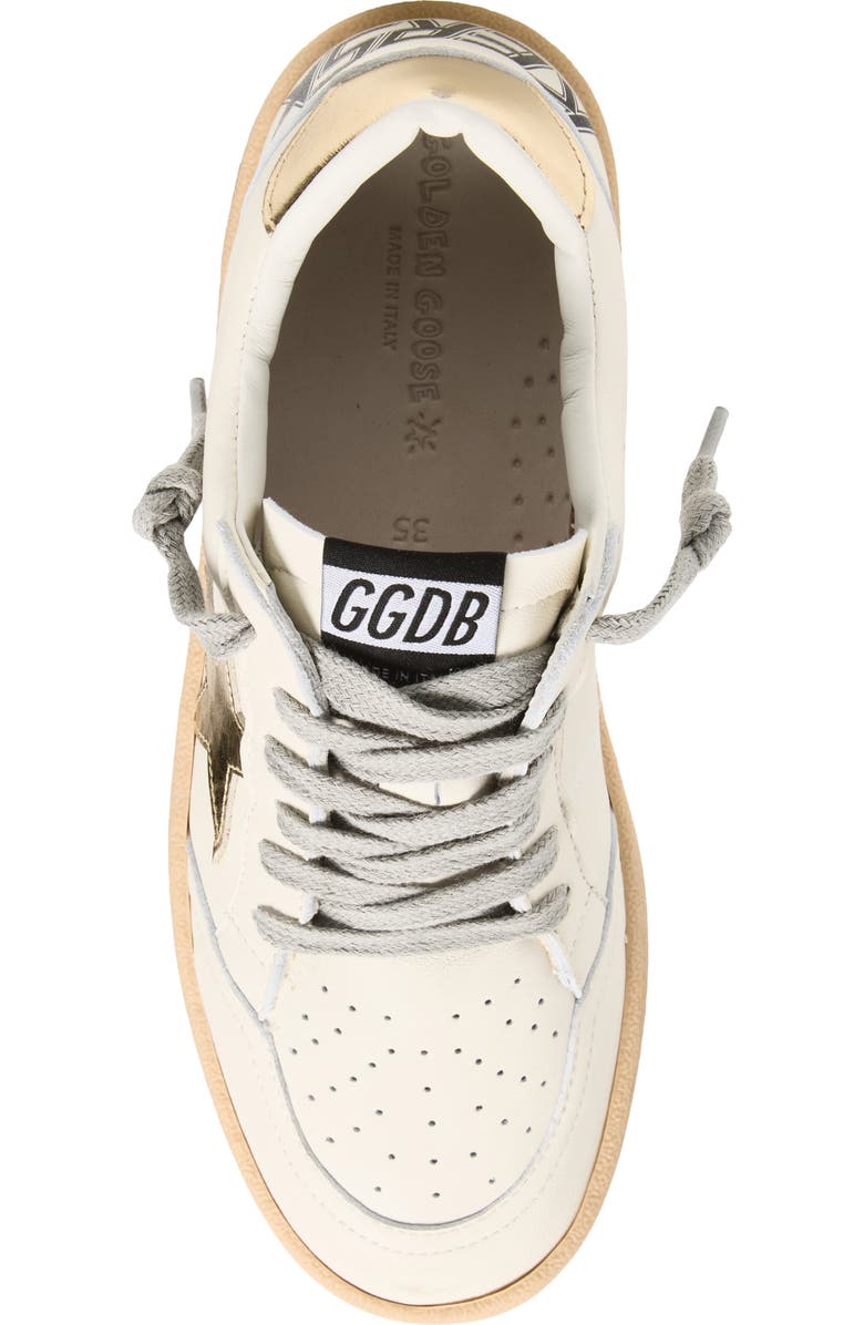Golden Goose Kids
Ball Star Low Top Sneaker, Alternate, color, White/ Gold