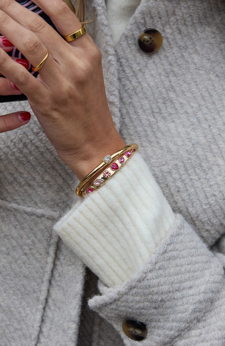 BaubleBar Julia Set of 2 Cuff Bracelets, Alternate, color, Pink