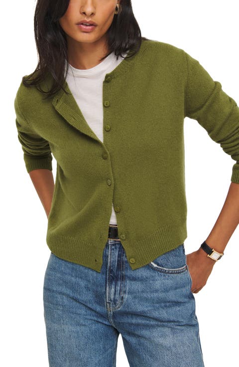Clara Cashmere Crew Cardigan