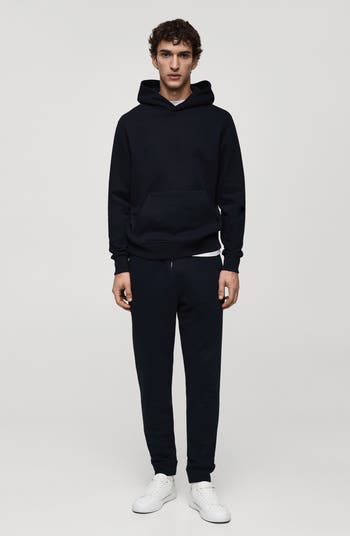 Elastic Waist Cotton Blend Joggers