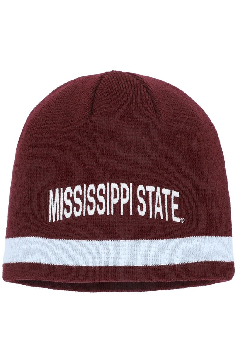 adidas Men's adidas Maroon Mississippi State Bulldogs Wordmark Beanie, Main, color, Maroon