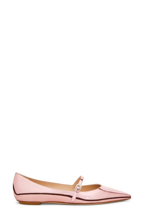 Stuart Weitzman Emilia Mini Mary Jane Flat In Pink Marshmallow