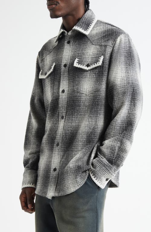 Golden Goose Checked Crochet-trimmed Shirt Jacket In Multi