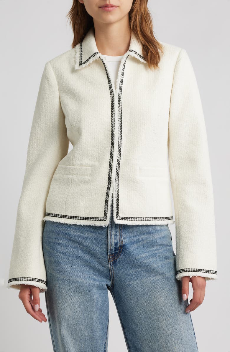 rag & bone Eloise Blazer, Alternate, color, Ivory
