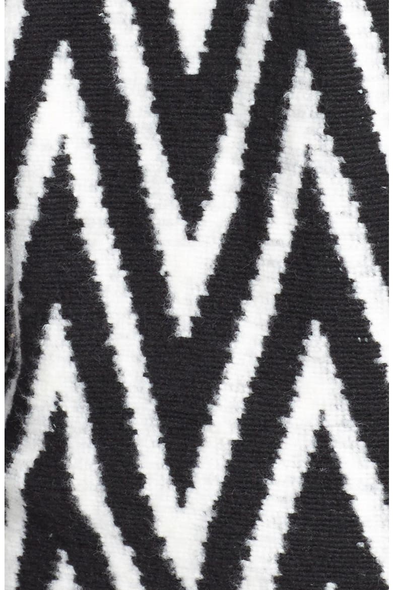 Boyfriend Cardigan, Alternate, color, BLACK/ WHITE CHEVERON