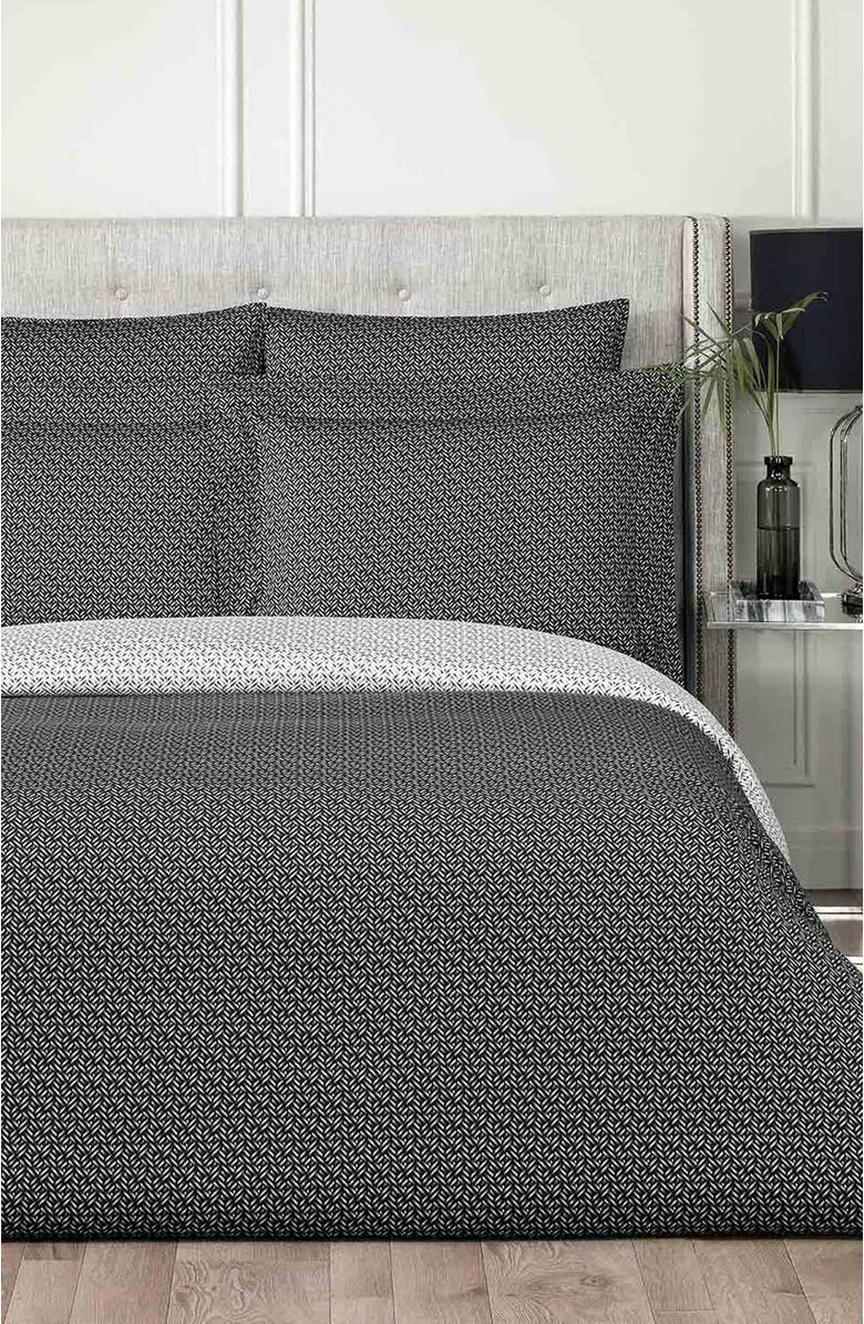Togas Kenneth Duvet Cover, Alternate, color, Black