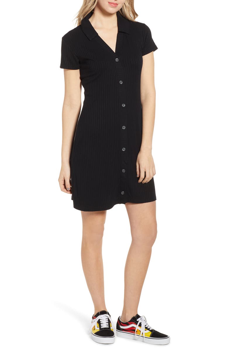 BP. Rib Polo Dress, Main, color, 