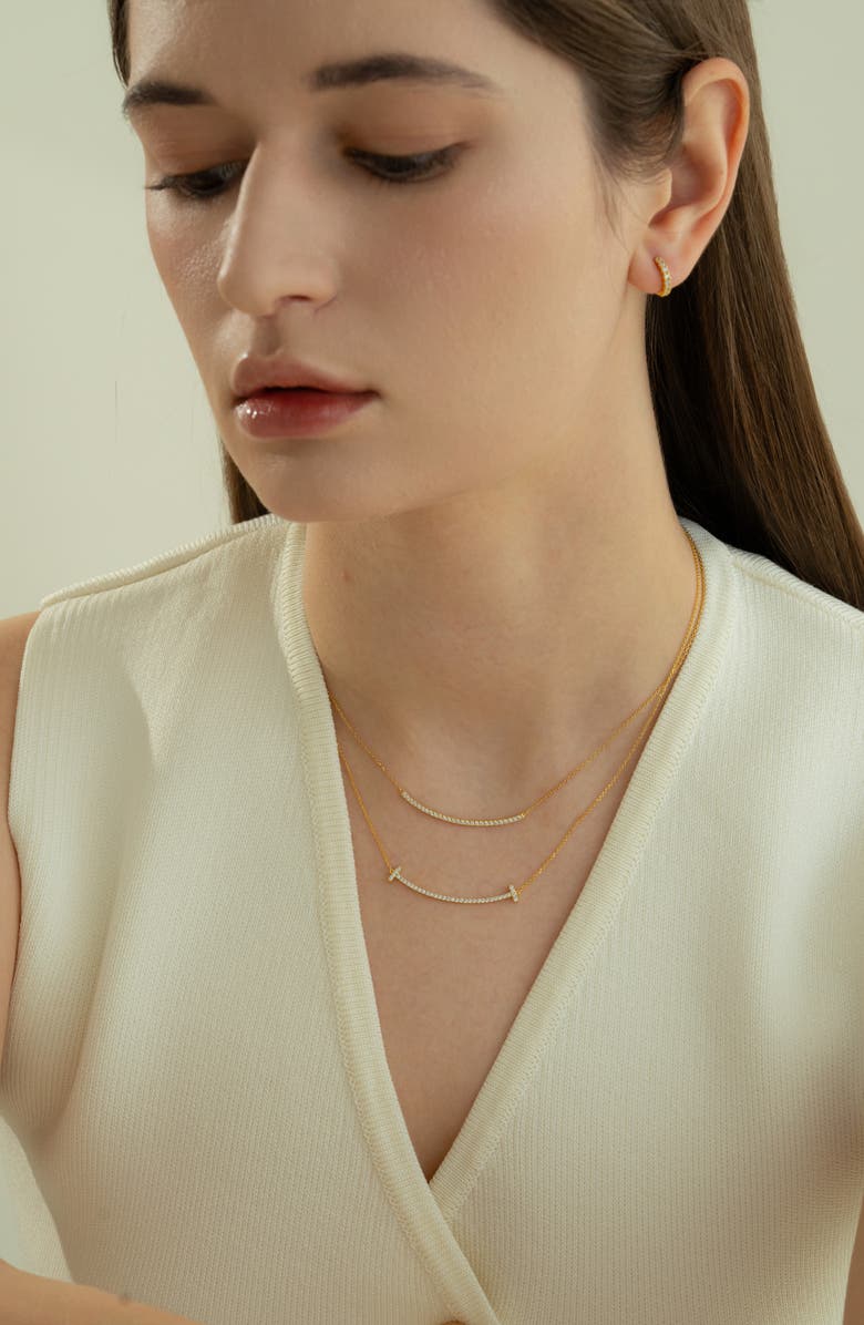 Bearfruit Jewelry Sterling Silver 18k Gold Plated Daphne Necklace Holiday Gift Idea, Alternate, color, Gold