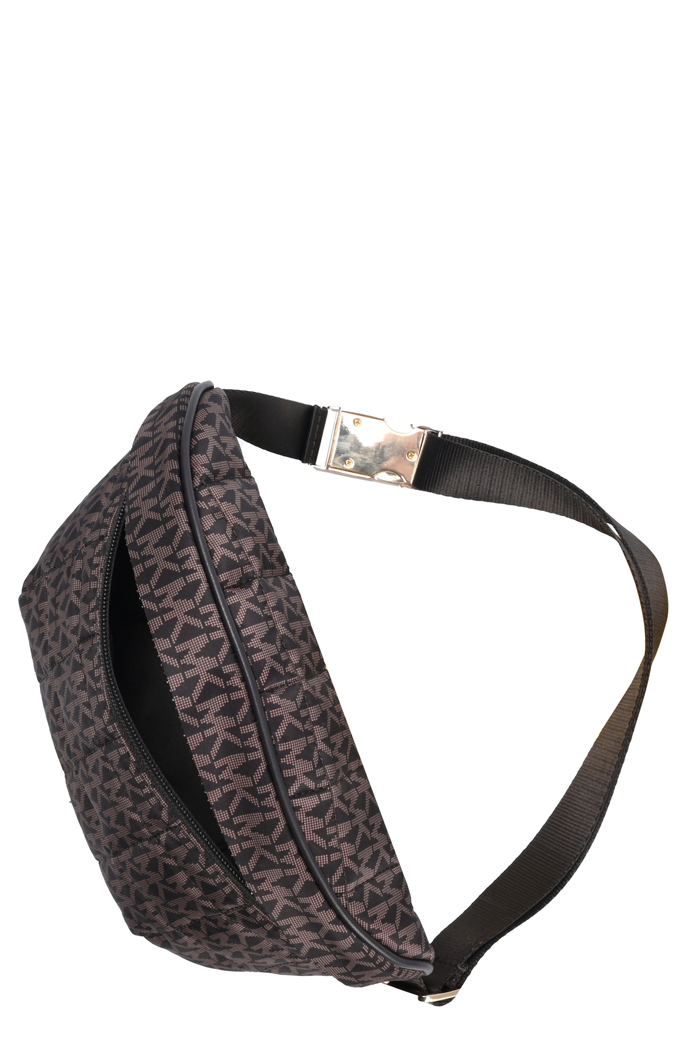 MICHAEL Michael Kors Monogram Print Nylon Belt Bag, Main, color, 