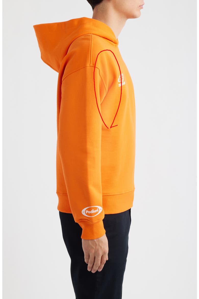 X McLaren Rowan Cotton Hoodie, Alternate, color, PAPAYA ORANGE