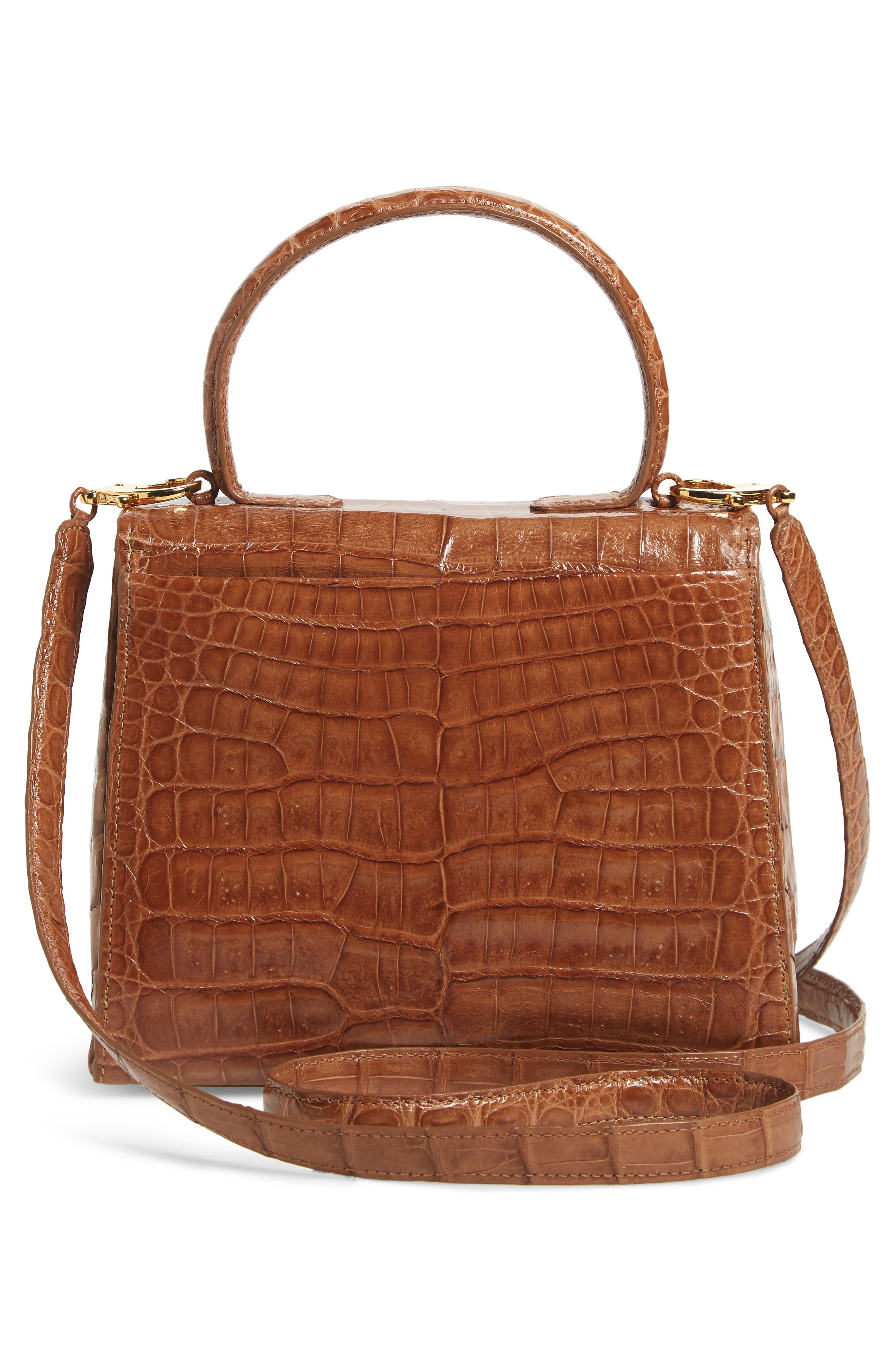 Nancy Gonzalez Lolita Genuine Crocodile Top Handle Bag, Alternate, color, 