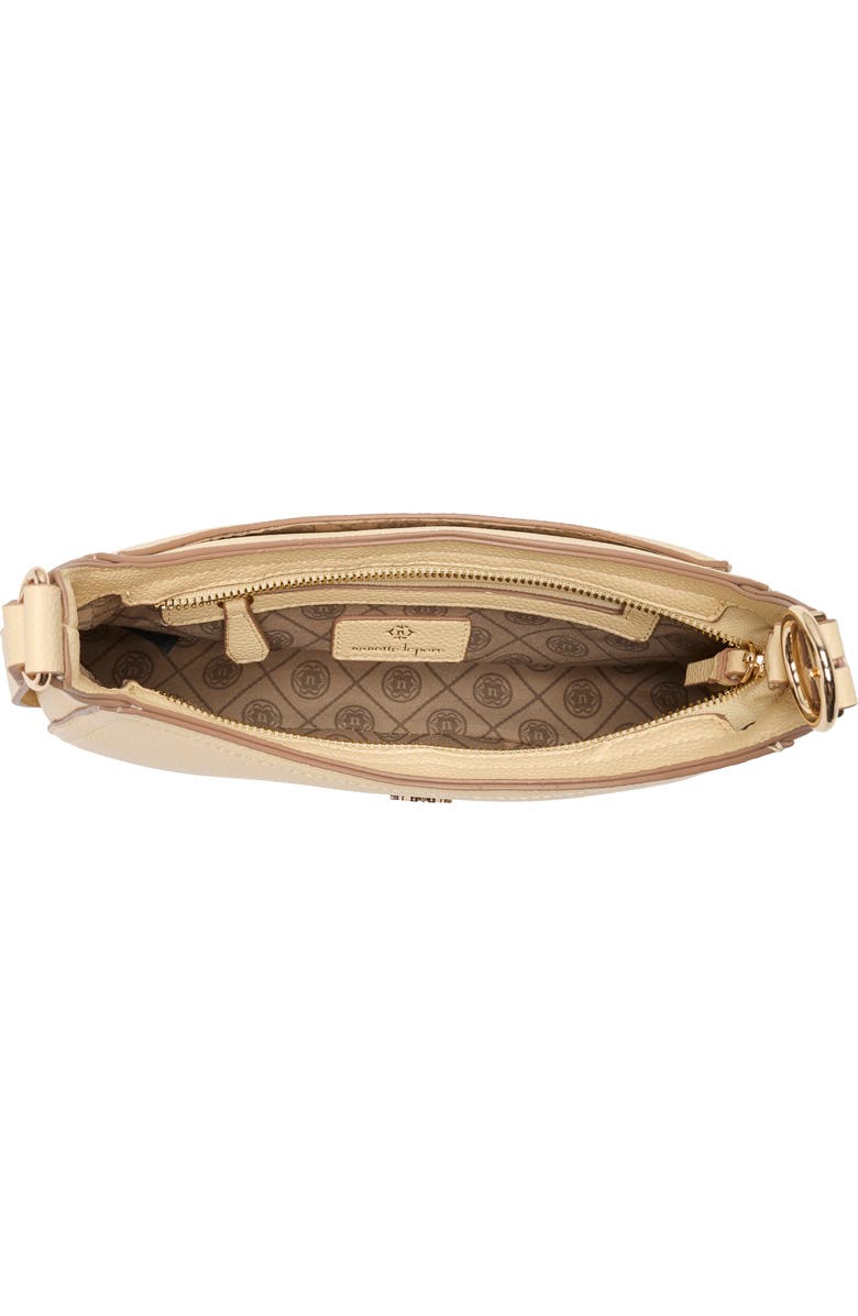 Nanette Lepore Crescent Faux Leather Shoulder Bag, Alternate, color, Panna Cotta