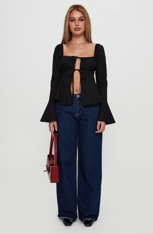 Princess Polly Lilibette Tie Front Top