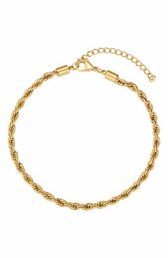 Tarnish Resistant Twisted Chain Anklet