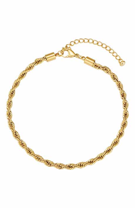Tarnish Resistant Twisted Chain Anklet