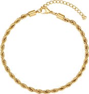 Adornia Tarnish Resistant Twisted Chain Anklet