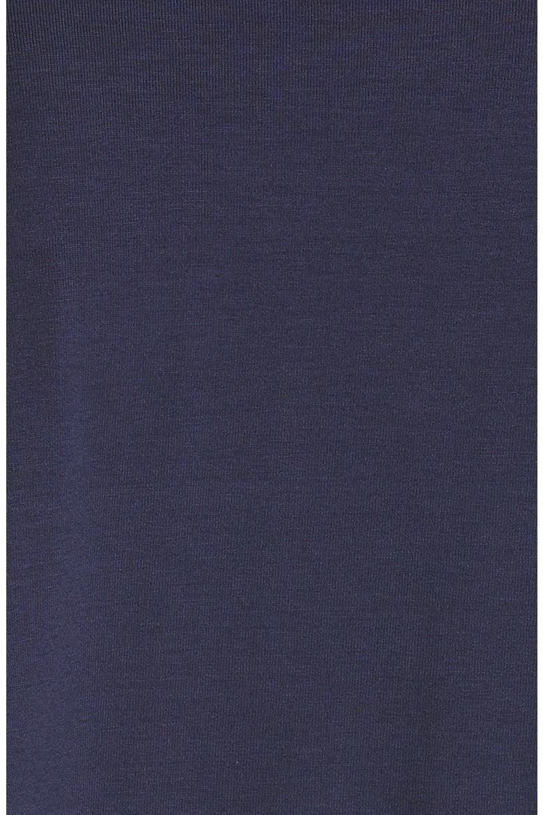 Mock Neck Cap Sleeve Top, Alternate, color, MIDNIGHT