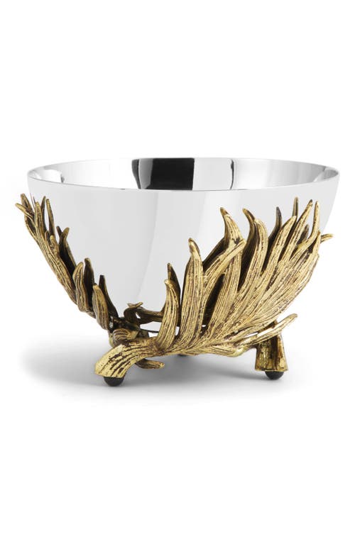Michael Aram Palm Nut Dish In Silver
