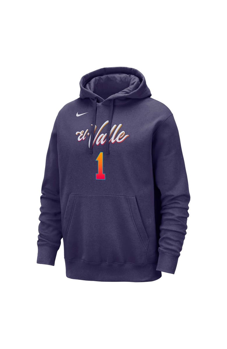 Nike Men's Nike Devin Booker Purple Phoenix Suns 2023/24 City Edition Name & Number Pullover Hoodie, Alternate, color,