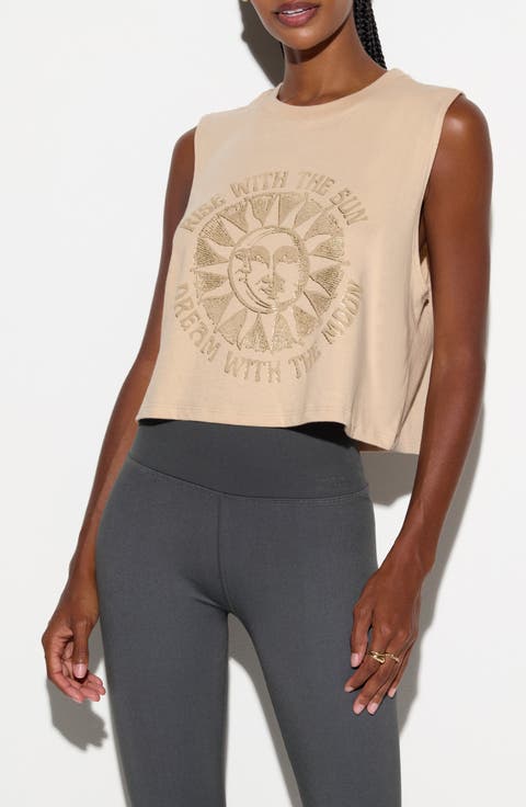 Rise Spirit Graphic Crop Tank