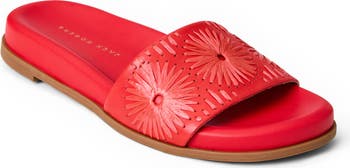 [SAEL!!] ★Jack Rogers Somerset Slide★ フラットサンダル Jack Rogers Somerset Slide in Fire Red – Bold Red Leather