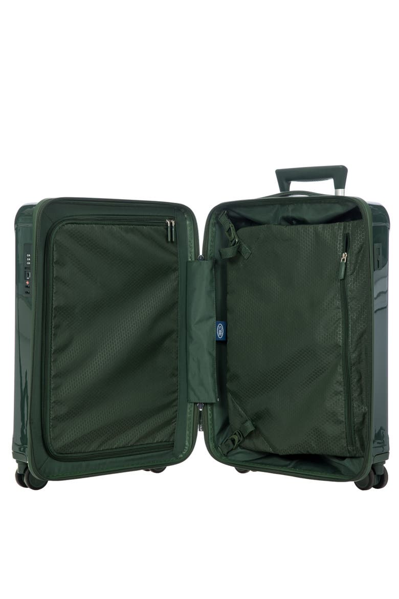 Positano Hardside Expandable 21" Carry On Spinner Luggage, Alternate, color, Emerald
