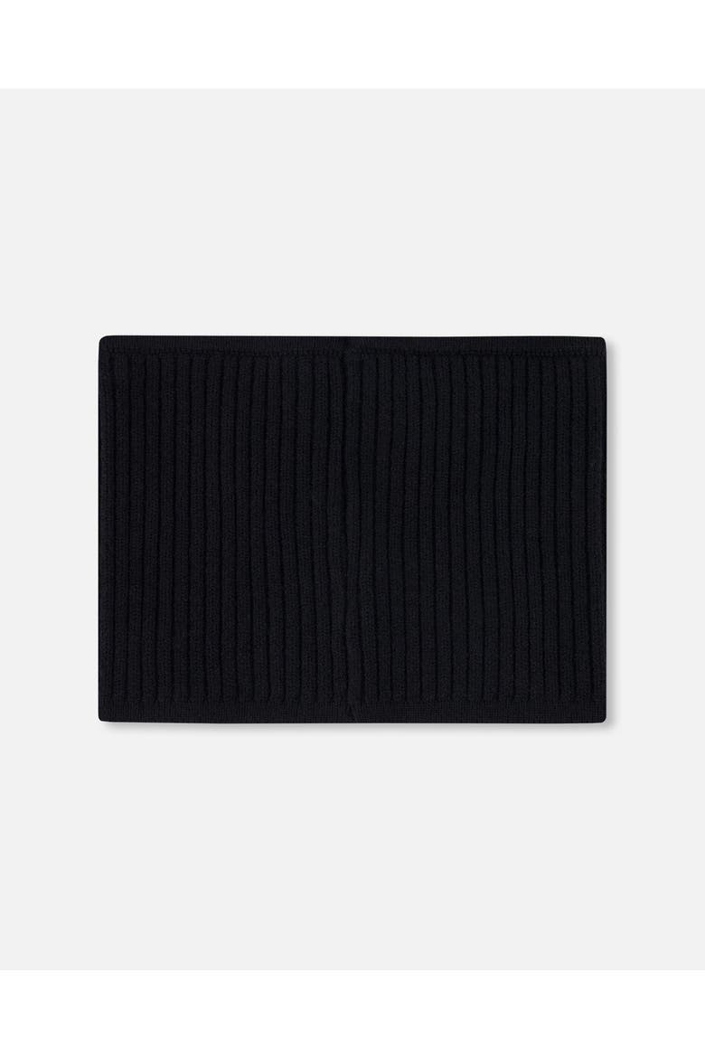 Gender Inclusive Soft Ribbed Knit Neck Tube, Alternate, color, Black
