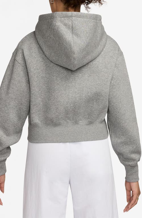 Nike Phoenix Relaxed Fit Cotton Blend Fleece Hoodie In Gray