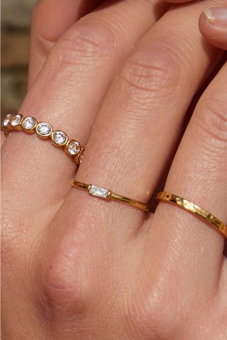 Dainty Crystal Ring, Alternate, color, Gold