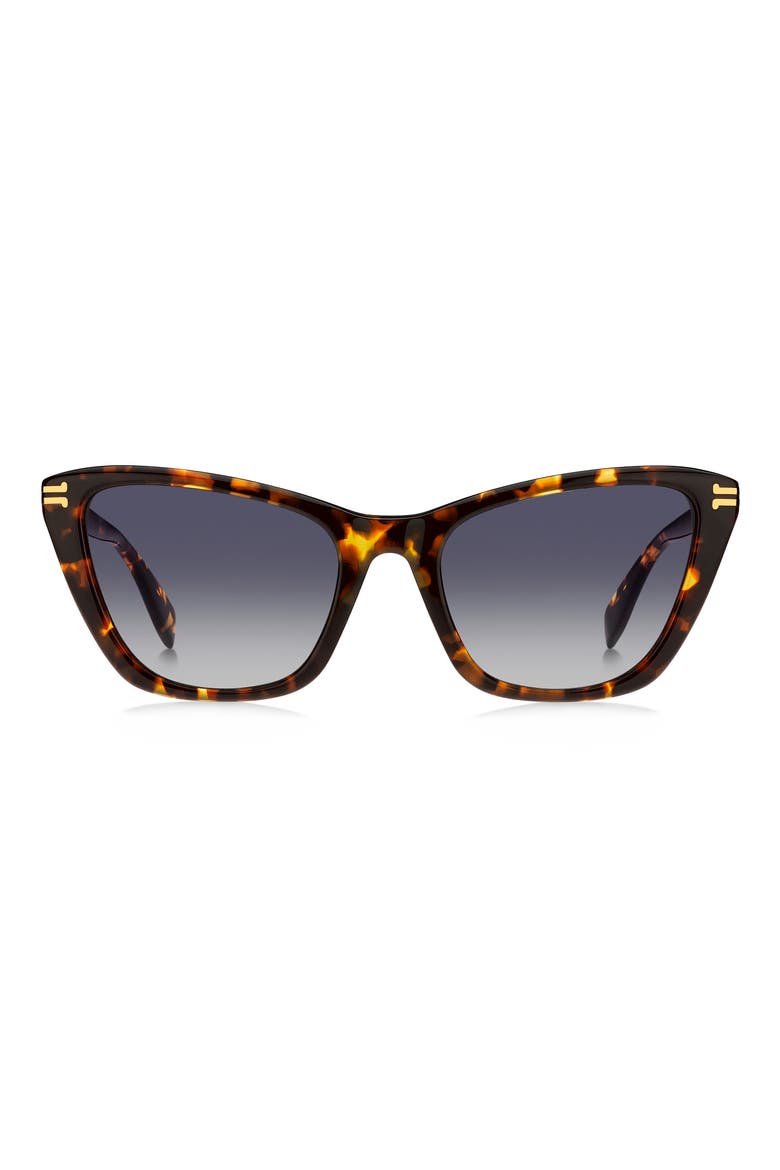 53mm Cat Eye Sunglasses, Main, color, HAVANA/ GREY SHADED BLUE