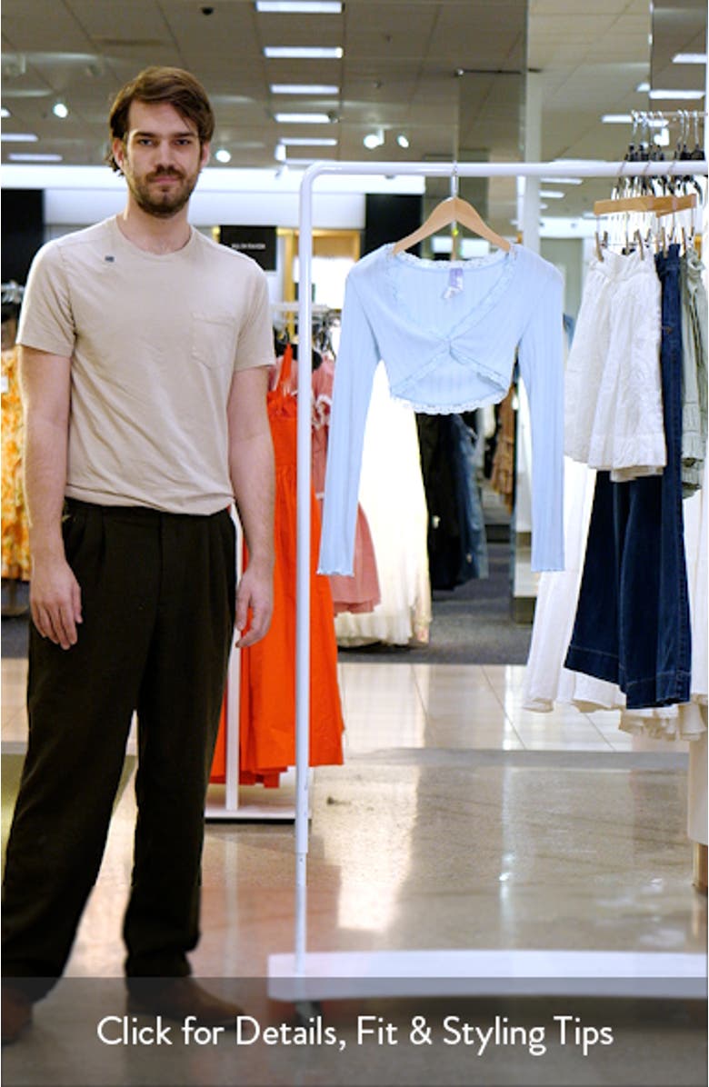 Pointelle Lace Crop Top, sales video thumbnail