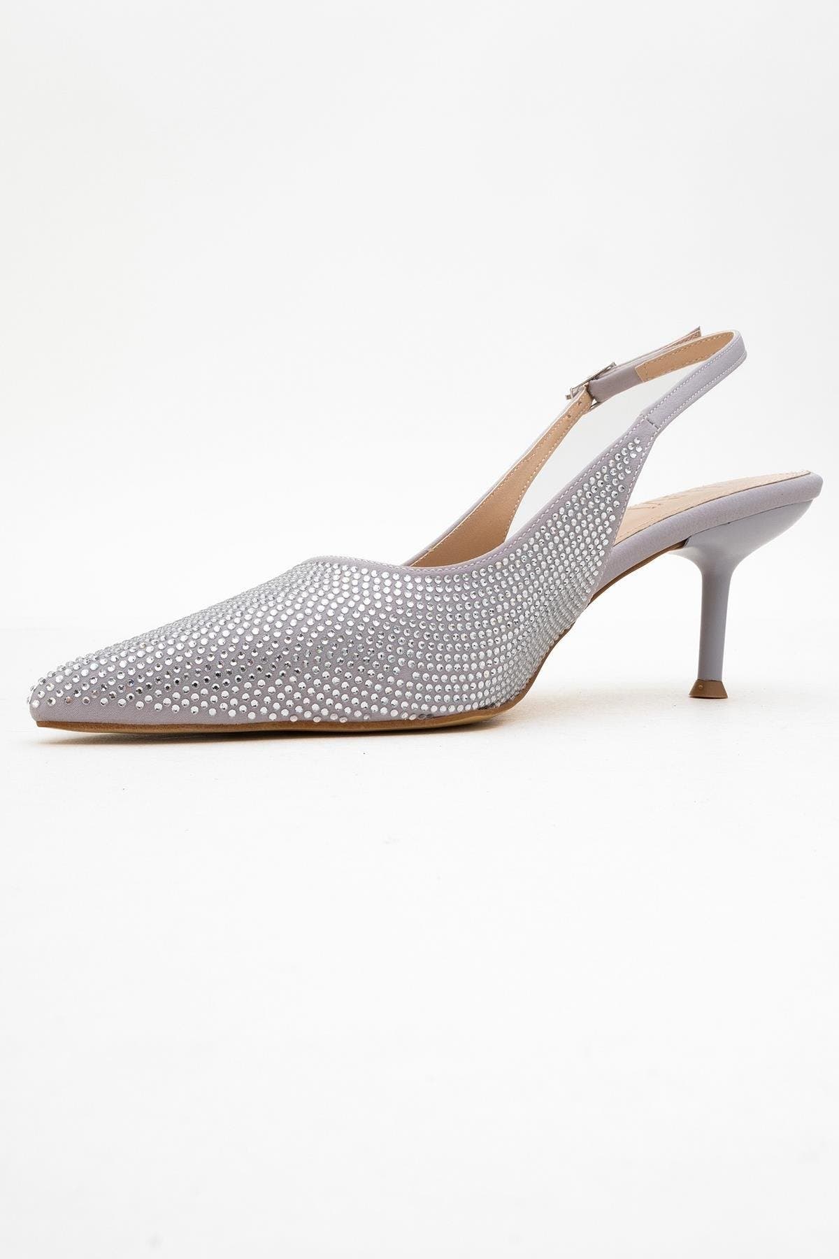 Novs Slingback Pointed Toe Pump, Alternate, color, Silver