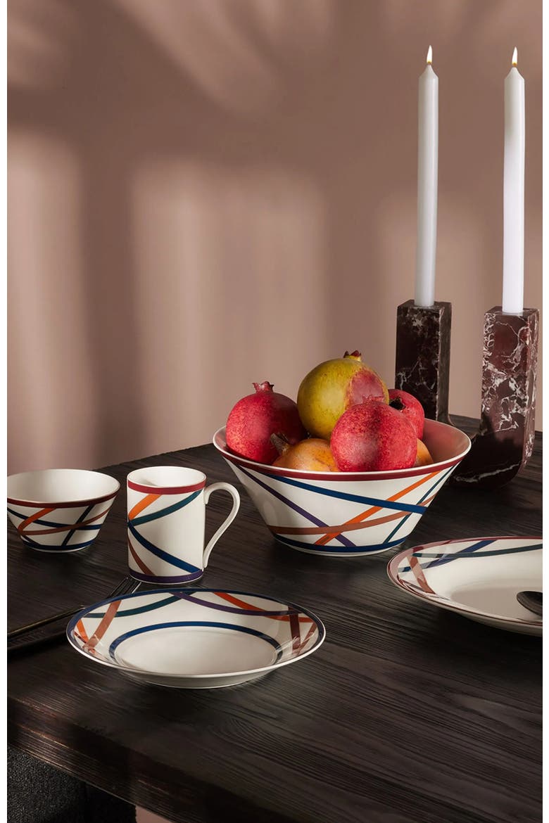 Soup Plates NASTRI Set of 2  Multicolor diam. 8.5", Alternate, color, Multicolor