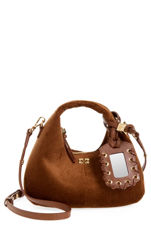 Mini Corduroy Hobo Bag