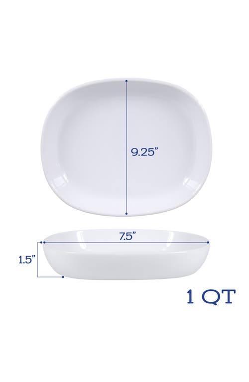 Bia Cordon Bleu Oslo Set Of 4 Oblong Baking Dishes In White