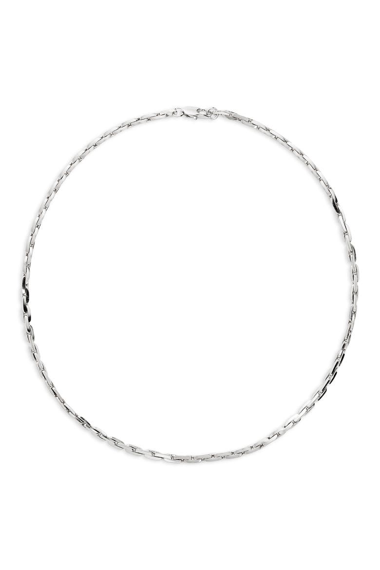 Strada Choker, Main, color, PLATINUM PLATED BRASS