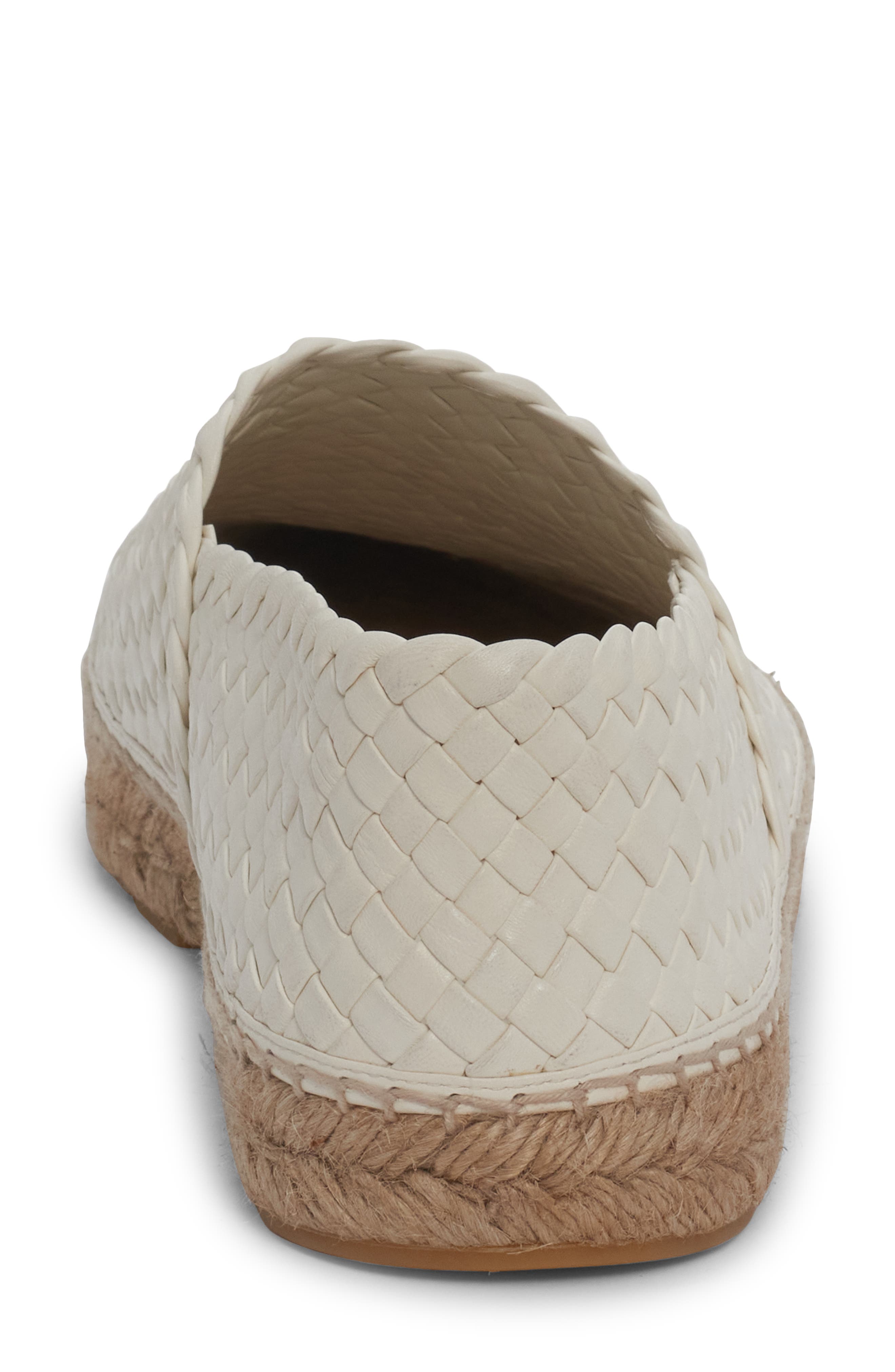 Bottega Veneta Intrecciato Leather Espadrille, Alternate, color, White
