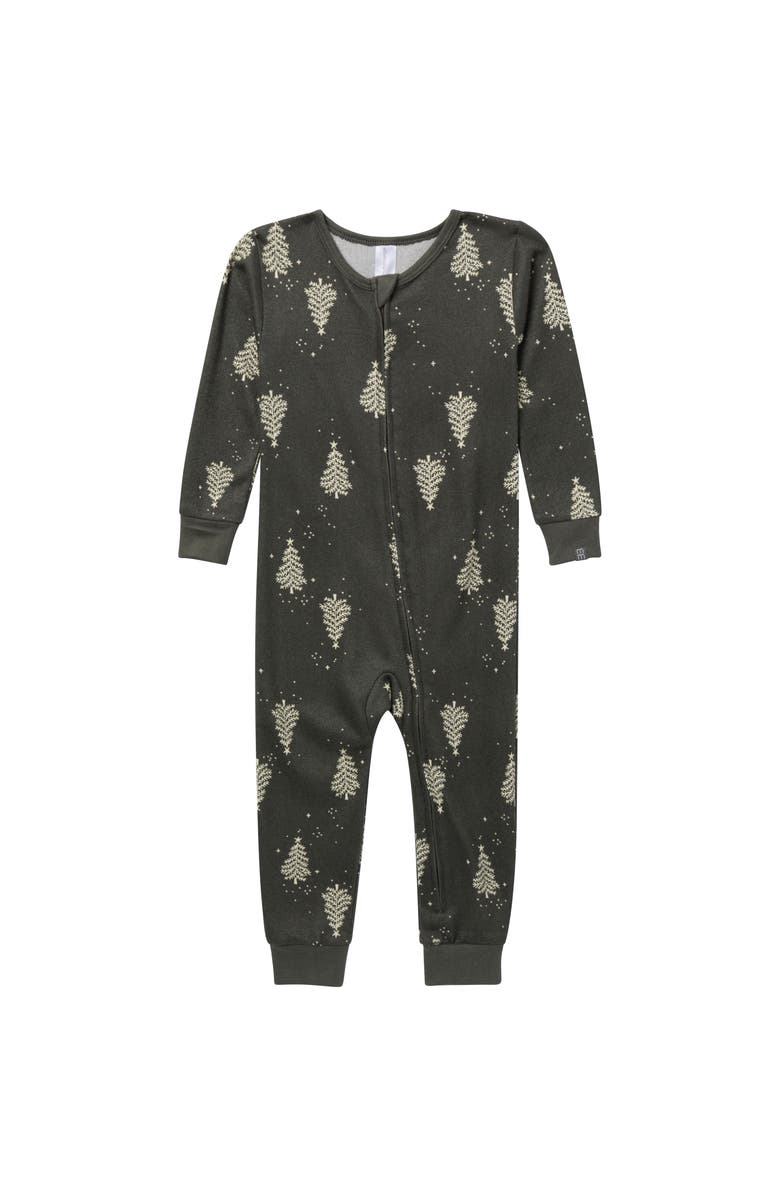 Modern Moments<sup
™</sup
 by Gerber Christmas Snug Fitting Footless Pajamas, Alternate, color, Green Christmas