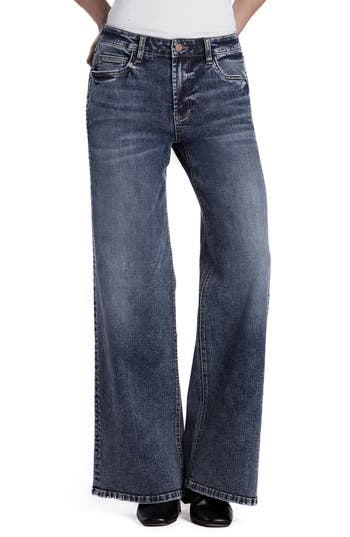 Hint Of Blu Happy Go Lucky Wide Leg Jeans