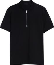 Moncler Cotton Pique Zip Polo