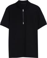 Moncler Cotton Pique Zip Polo