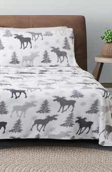 Woven & Weft Printed Plush Velour Sheet Set