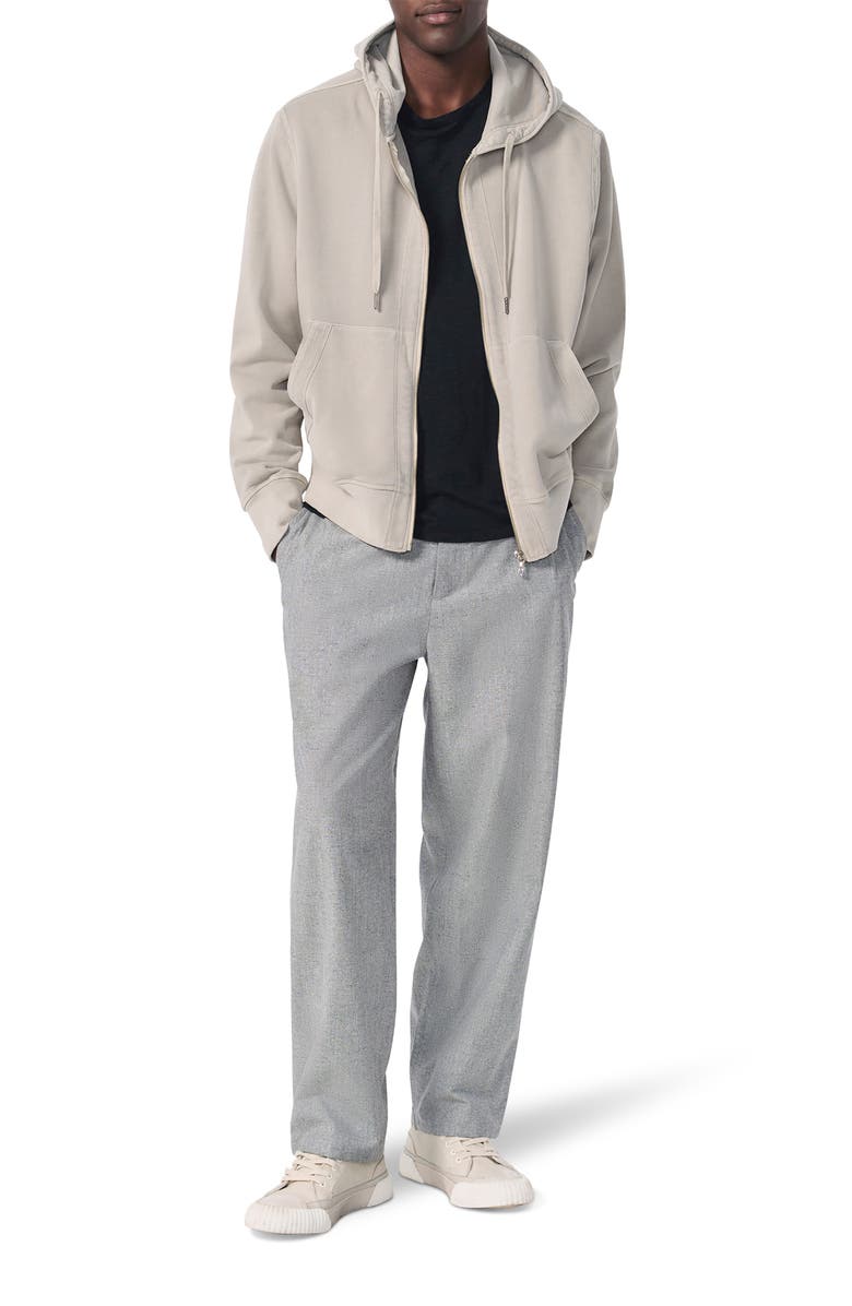 rag & bone Carlin Taped Hoodie, Alternate, color, Stone